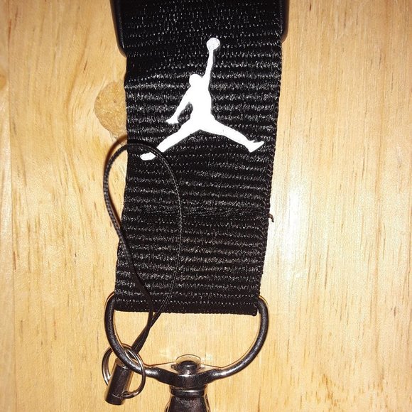 Jordan Black One Size Lanyard with Clip - Picture 2 of 7